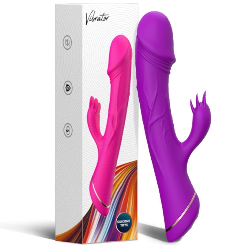 ARMONY - DILDO VIBRATOR KANIN SILIKONE LILLA