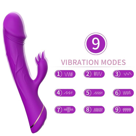 ARMONY - DILDO VIBRATOR KANIN SILIKONE LILLA