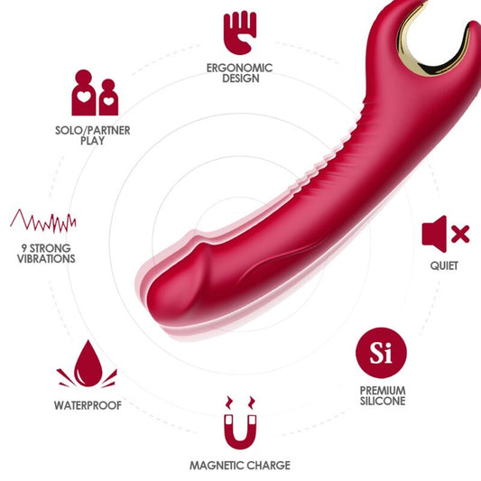 ARMONY - PRINCE DILDO VIBRATOR &amp; ROTATOR RØD