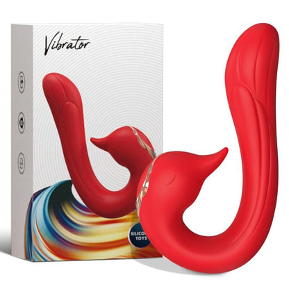 ARMONY - DELFIN VIBRATOR MULTIPOSITION &amp; VARMEEFFEKT RØD
