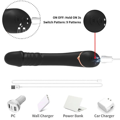 ARMONY - DILDO VIBRATOR SILIKONE SORT