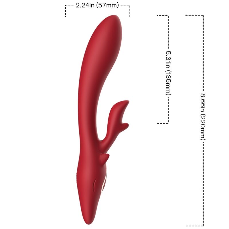 ARMONY - ELK VIBRATOR KANIN BUET RØD