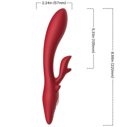 ARMONY - ELK VIBRATOR KANIN BUET RØD