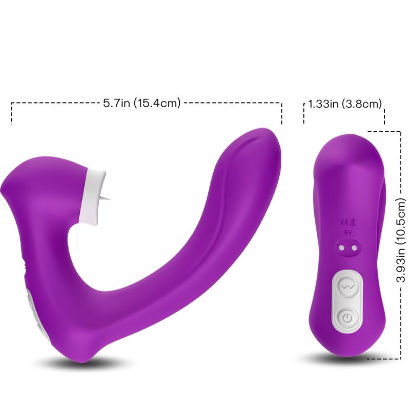 ARMONY - SECRETKISS LICKING VIBRATING CLIT &amp; VIBRATOR BUET LILLA