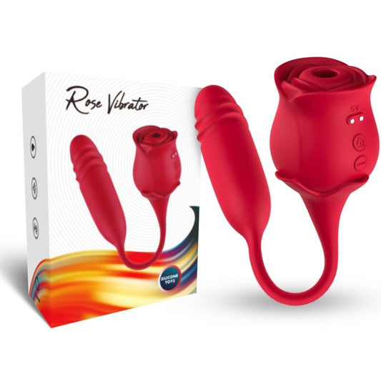 ARMONY - ROSEKNIGTH LICKING VIBRATING CLIT &amp; VIBRATOR RED
