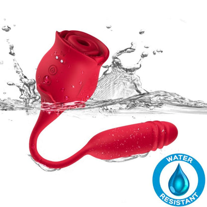 ARMONY - ROSEKNIGTH LICKING VIBRATING CLIT &amp; VIBRATOR RED