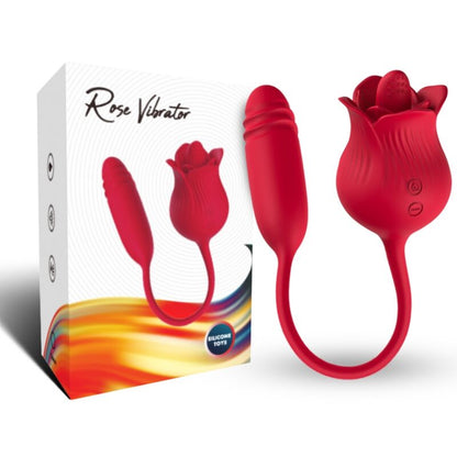 ARMONY - ROSELIP LICKING VIBRATING CLIT &amp; VIBRATOR RED