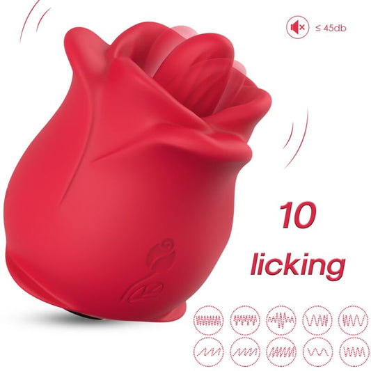 ARMONY - ROSE 10 MODES LICKING CLIT VIBRATOR RØD