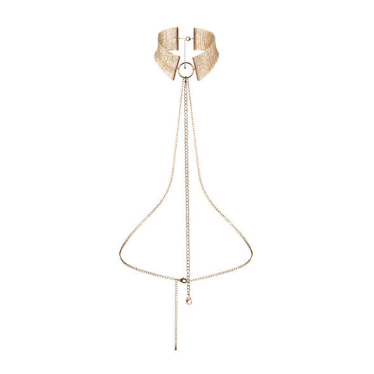 BIJOUX - DÉSIR MÉTALLIQUE GYLDNE METALLISK HALSKÆDE