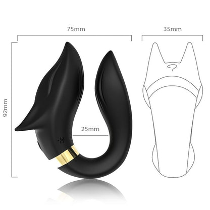 ARMONY - FOX VIBRATOR TIL PAR FJERNBETJENING SORT