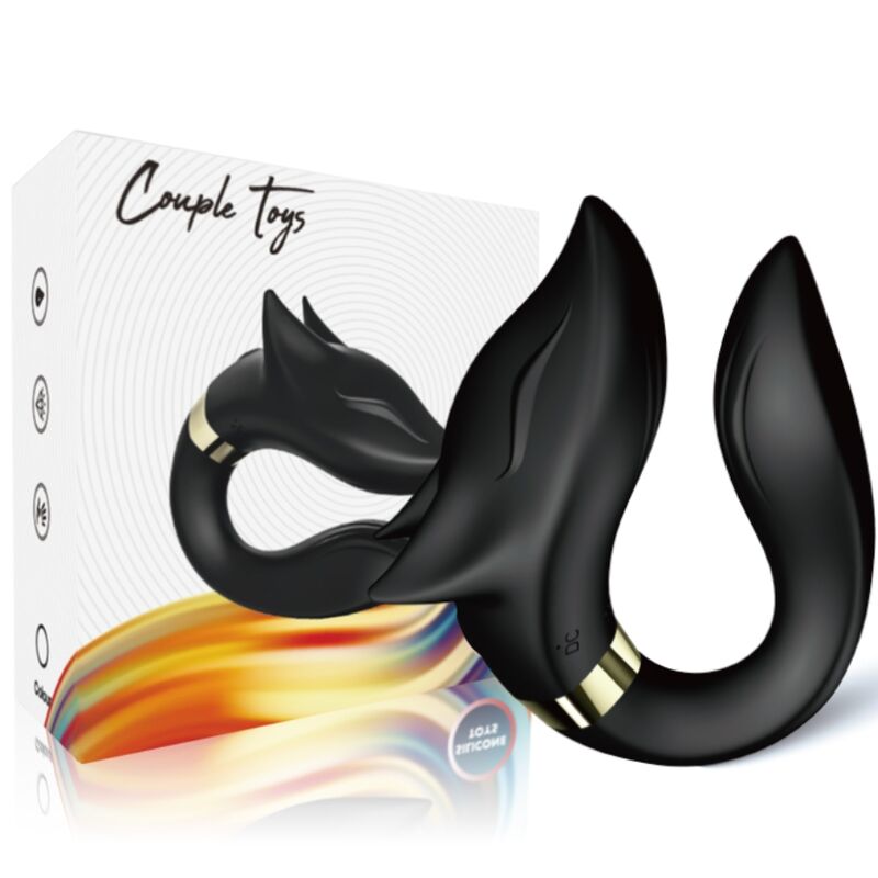 ARMONY - FOX VIBRATOR TIL PAR FJERNBETJENING SORT