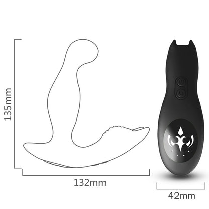 ARMONY - BAT KING VIBRATOR ANAL PROSTATA ROTATOR FJERNBETJENING SORT