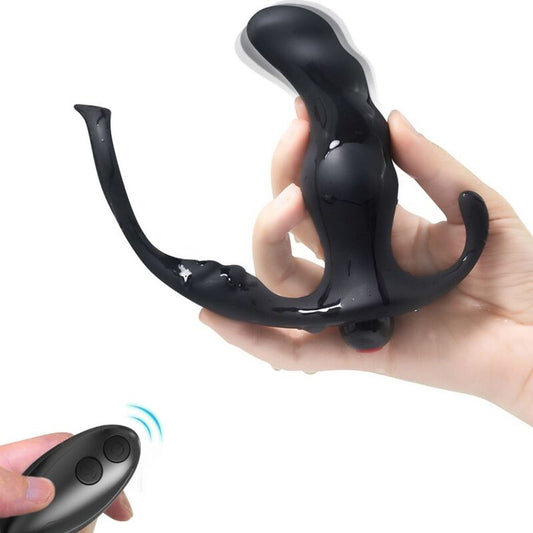 ARMONY - KNIGHT VIBRATOR ANAL PROSTAA &amp; RING FJERNBETJENING SORT
