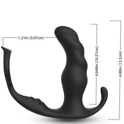 ARMONY - KNIGHT VIBRATOR ANAL PROSTAA &amp; RING FJERNBETJENING SORT