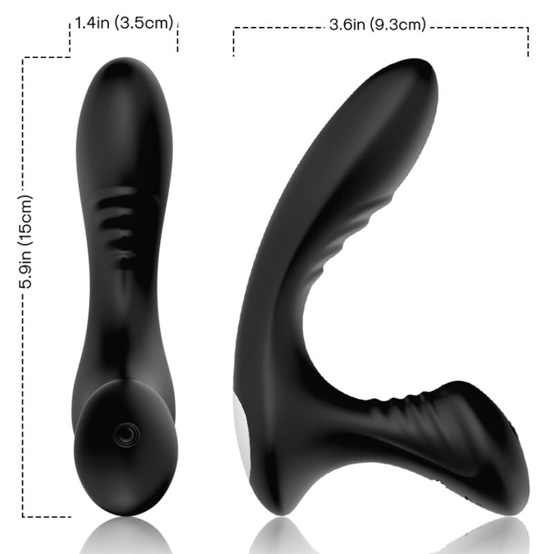 ARMONY - STORM VIBRATOR ANAL PROSTAA &amp; STIK FJERNBETJENING SORT