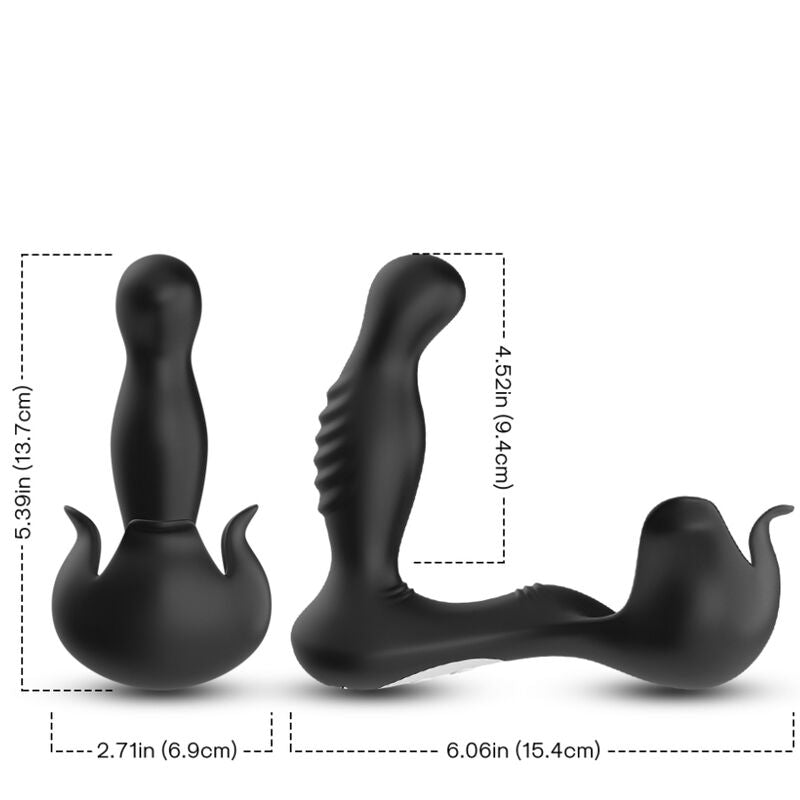 ARMONY - VIBRATEUR SURROUND ANAL &amp; STIMULATEUR TESTICULAIRE TÉLÉCOMMANDE NOIR