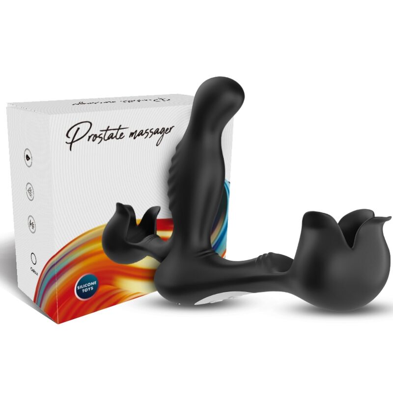 ARMONY - VIBRATEUR SURROUND ANAL &amp; STIMULATEUR TESTICULAIRE TÉLÉCOMMANDE NOIR