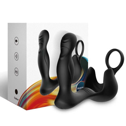 ARMONY - SURROUND VIBRATOR ANAL &amp; STIMULATOR TESTICULOS &amp; RING FJERNBETJENING SORT
