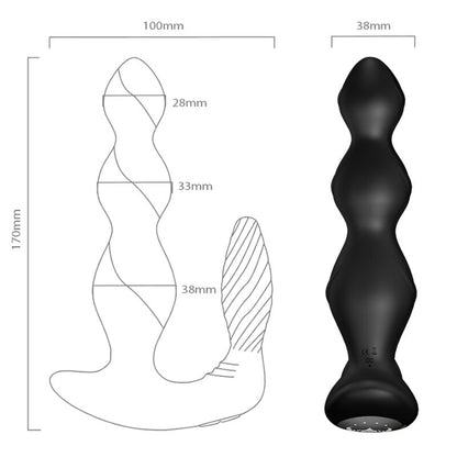 ARMONY - MANFUN VIBRATEUR &amp; STIMULATEUR PLUG ANAL TÉLÉCOMMANDE NOIR