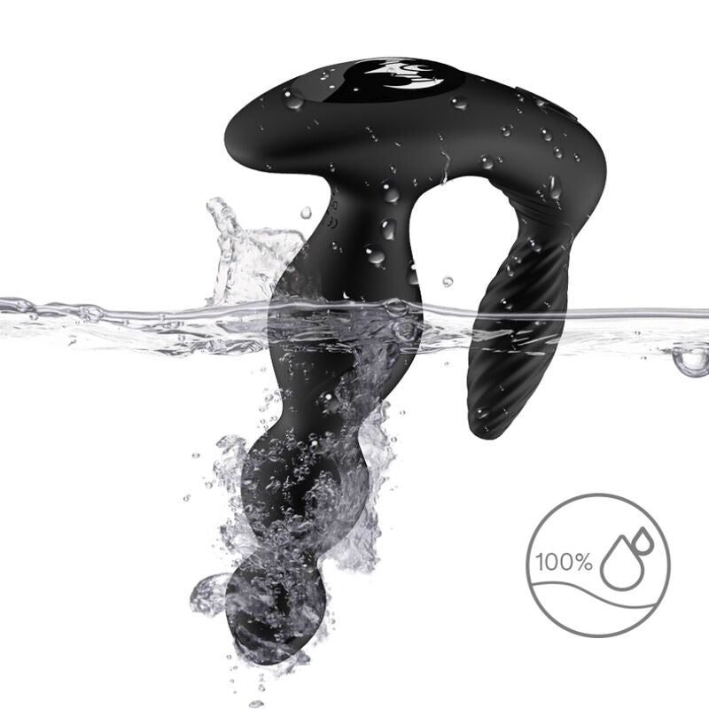 ARMONY - MANFUN VIBRATEUR &amp; STIMULATEUR PLUG ANAL TÉLÉCOMMANDE NOIR