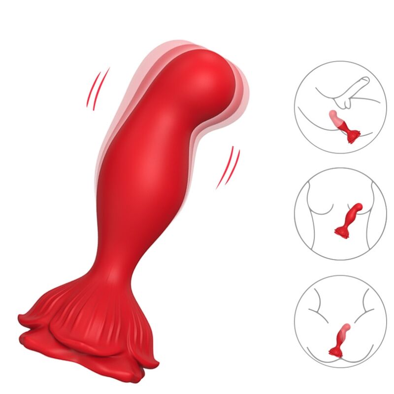 ARMONY - PINK VIBRATOR &amp; ANAL STIK FJERNBETJENING RØD