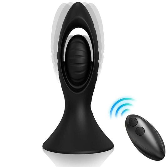 ARMONY - VIBRATOR &amp; ANAL STIK SILIKONE SORT