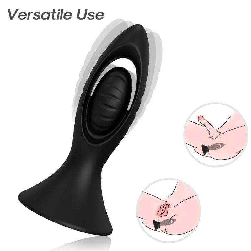 ARMONY - VIBRATOR &amp; ANAL STIK SILIKONE SORT
