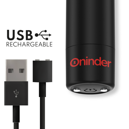 ONINDER - VIBRATEUR BERLIN BULLET NOIR 9 MODES 8,5 X 2 CM - APPLICATION GRATUITE