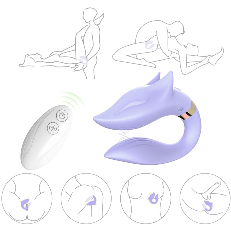 ARMONY - FOX VIBRATEUR POUR COUPLES TÉLÉCOMMANDE VIOLET