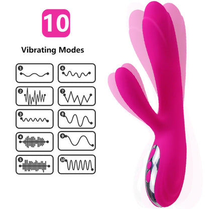ARMONY - FLEKSIBEL VIBRATOR OG STIMULATOR MED FUCHSIA VARMEEFFEKT