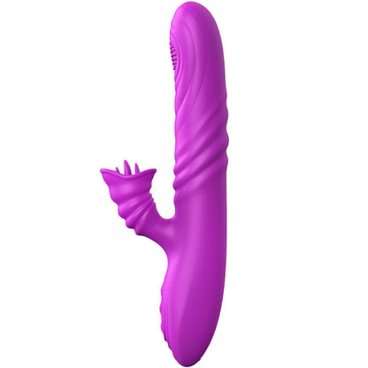 ARMONY - ANGELIA MULTIFUNKTIONSVIBRATOR MED STIMULERENDE TUNGE VIOLET VARMEEFFEKT