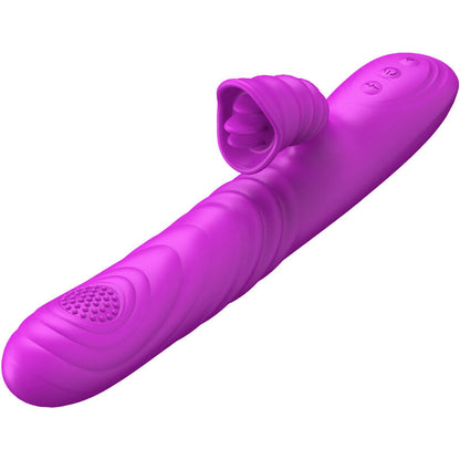 ARMONY - ANGELIA MULTIFUNKTIONSVIBRATOR MED STIMULERENDE TUNGE VIOLET VARMEEFFEKT