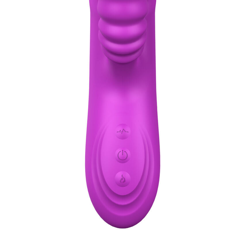ARMONY - ANGELIA MULTIFUNKTIONSVIBRATOR MED STIMULERENDE TUNGE VIOLET VARMEEFFEKT