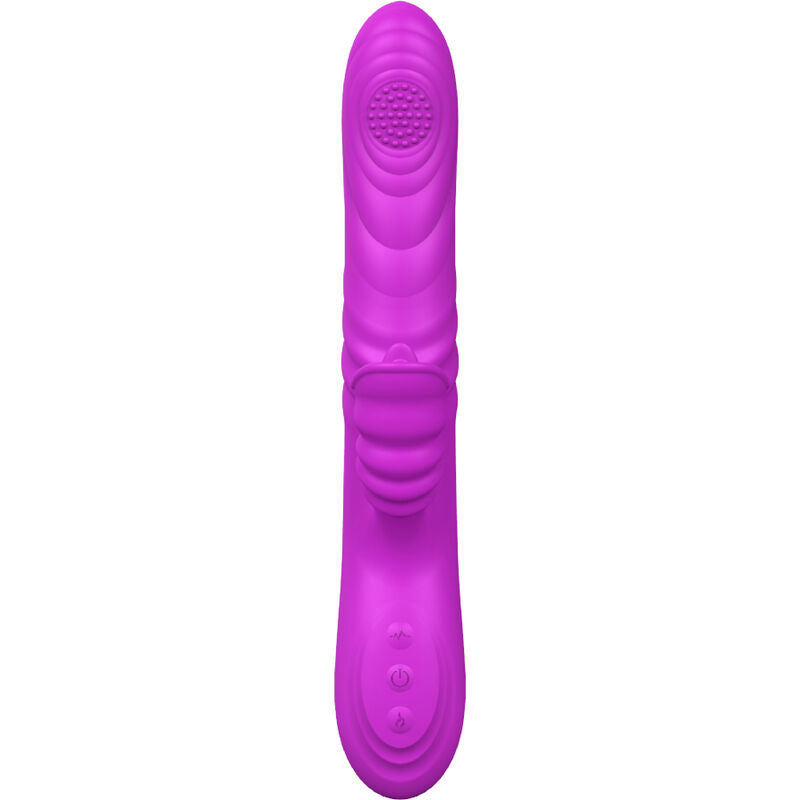 ARMONY - ANGELIA MULTIFUNKTIONSVIBRATOR MED STIMULERENDE TUNGE VIOLET VARMEEFFEKT