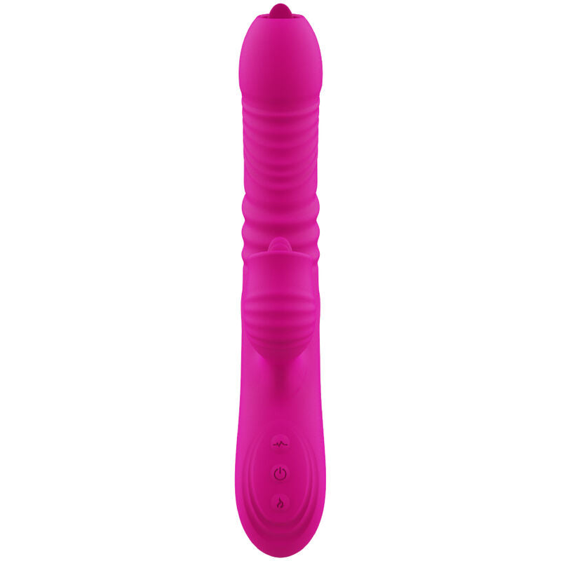 ARMONY - FANNY MULTIFUNKTIONER DOBBELT TUNGE VIBRATOR FUCHSIA VARMEEFFEKT