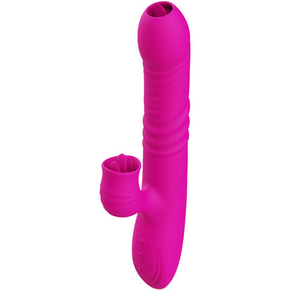 ARMONY - FANNY MULTIFUNKTIONER DOBBELT TUNGE VIBRATOR FUCHSIA VARMEEFFEKT