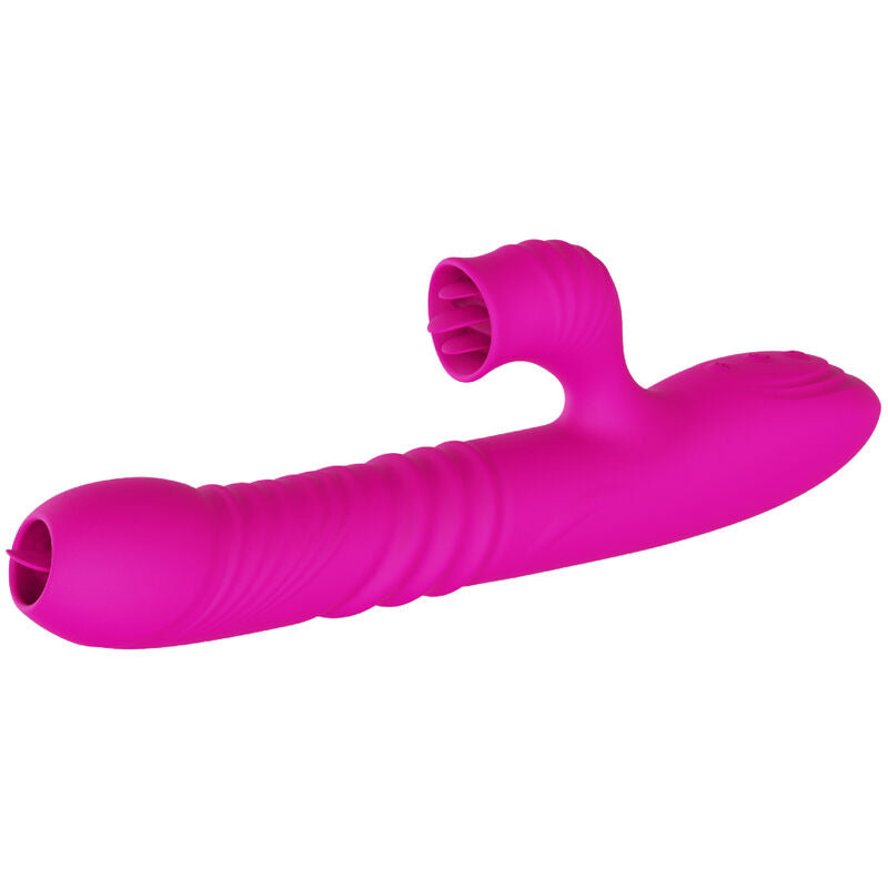 ARMONY - FANNY MULTIFUNKTIONER DOBBELT TUNGE VIBRATOR FUCHSIA VARMEEFFEKT