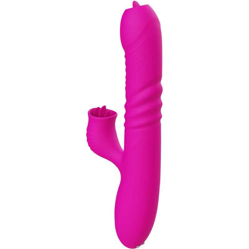 ARMONY - FANNY MULTIFUNKTIONER DOBBELT TUNGE VIBRATOR FUCHSIA VARMEEFFEKT