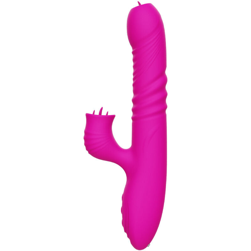 ARMONY - FANNY MULTIFUNKTIONER DOBBELT TUNGE VIBRATOR FUCHSIA VARMEEFFEKT