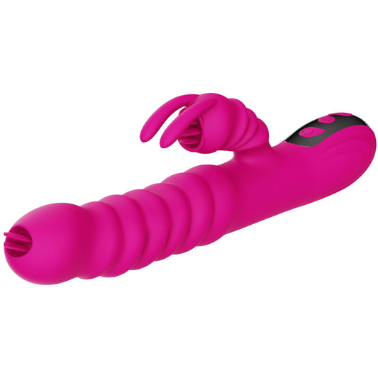 ARMONY - KANIN DOBBELT TONG MULTIFUNKTIONSVIBRATOR FUCHSIA VARMEEFFEKT