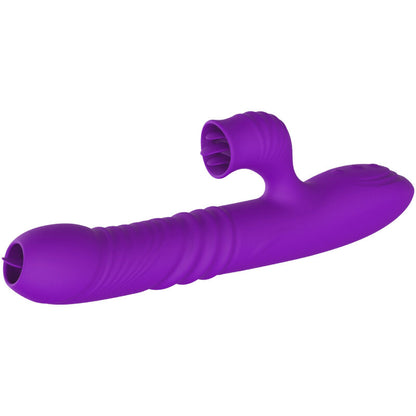 ARMONY - FULDSTÆNDIG G PLETKINVIBRATOR MED STIMULERENDE TUNGEVIOLET VARMEEFFEKT