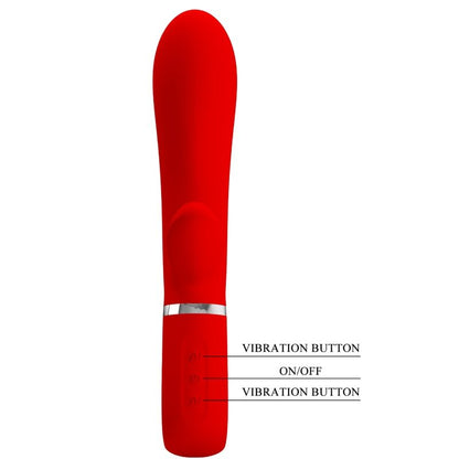 PRETTY LOVE - THOMAS VIBRATEUR MULTIFONCTION POINT G ROUGE