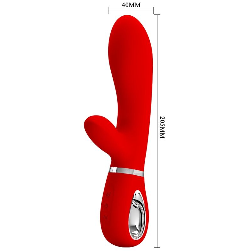PRETTY LOVE - THOMAS VIBRATEUR MULTIFONCTION POINT G ROUGE