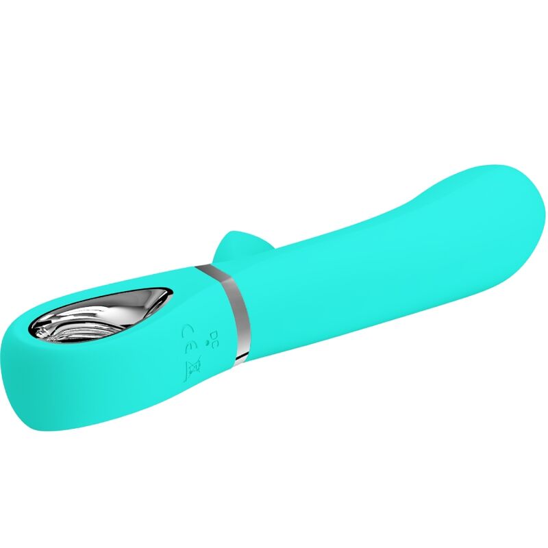 PRETTY LOVE - THOMAS VIBRATEUR MULTIFONCTION POINT G VERT AQUA