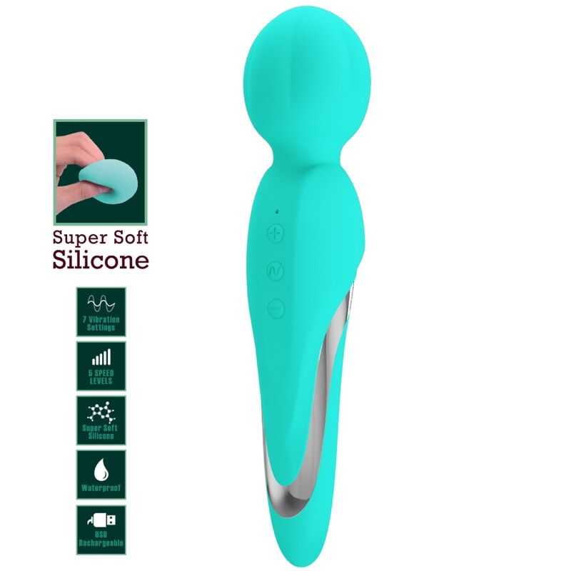 PRETTY LOVE - WALTER VIBRATEUR WAND VERT AQUA