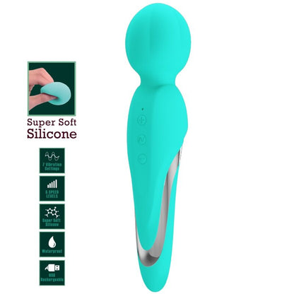 PRETTY LOVE - WALTER VIBRATEUR WAND VERT AQUA