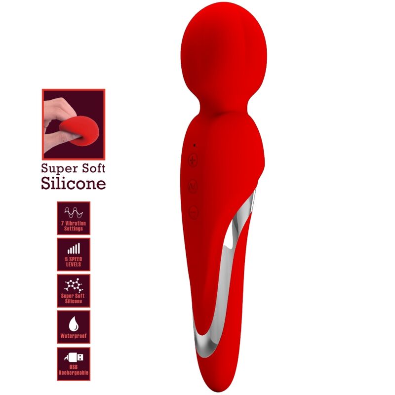 PRETTY LOVE - WALTER VIBRATEUR WAND ROUGE