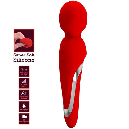 PRETTY LOVE - WALTER VIBRATEUR WAND ROUGE