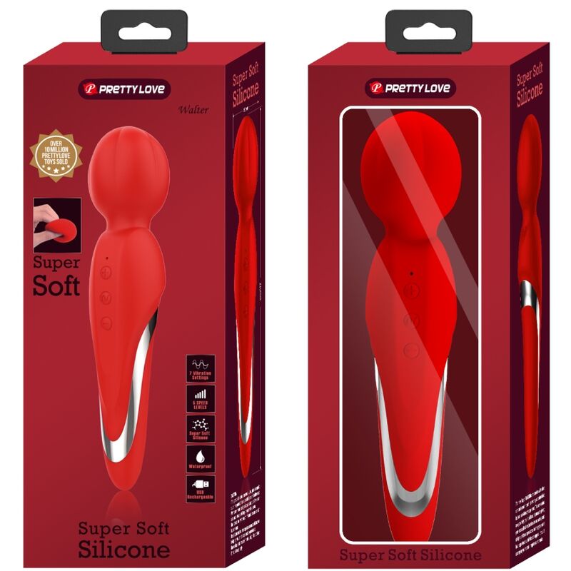 PRETTY LOVE - WALTER VIBRATEUR WAND ROUGE