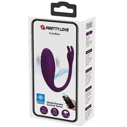 PRETTY LOVE - CATALINA VIBRATEUR TÉLÉCOMMANDE APPLI VIOLET